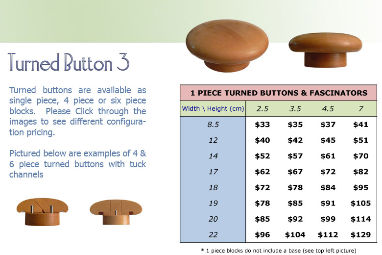 Turned Button 3 1